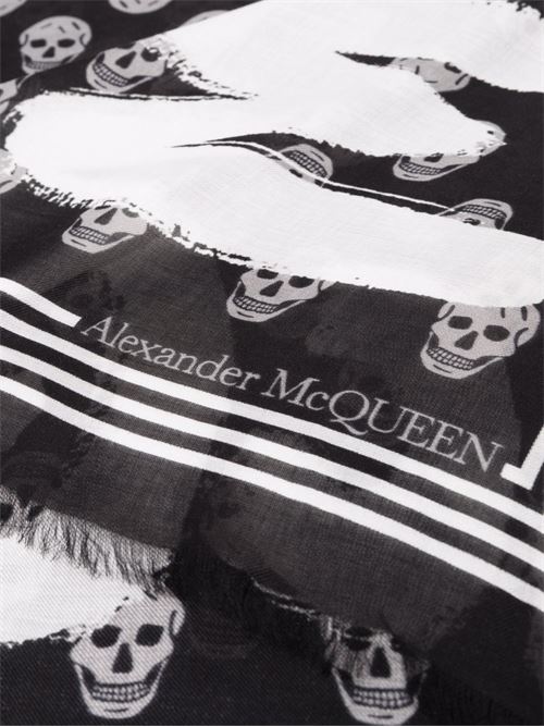 Foulard con logo ALEXANDER MCQUEEN | 6611494418Q1078